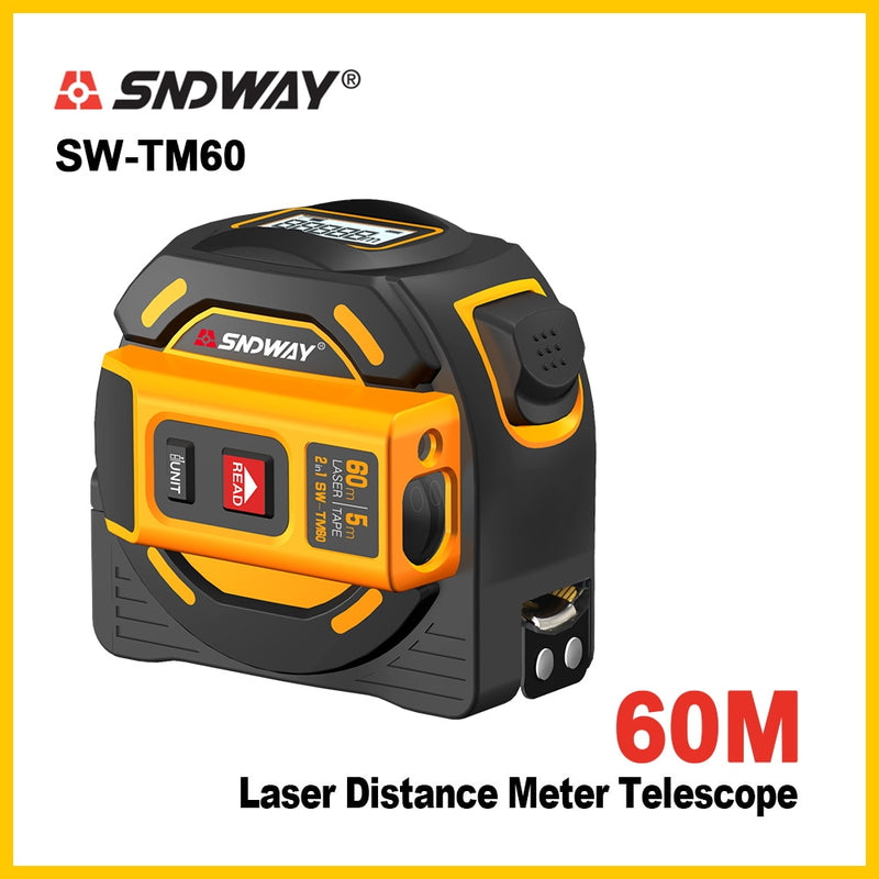 SNDWAY  new  Laser distance meter Laser rangefinder multi function Self-Locking  Hand Tool Device Laser range finder
