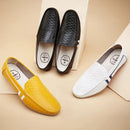 2016 Autumn  Man Casual Shoes England Male Shoe White Really Leather Shoes Exceed Soft Drive Shoes