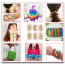 Diy toys rubber bands bracelet for kids or hair rubber loom bands refill rubber band make woven bracelet DIY Christmas 2019 Gift