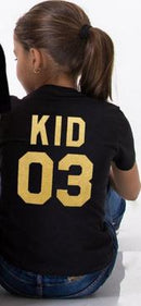 Family Matching Clothes 2021 Hot Sale Family Look Cotton T-shirt DADDY MOMMY KID BABY Funny Letter Print Number Tops Tees Summer