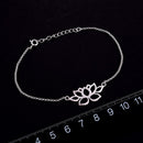 Lotus Fun Echtes 925er Sterlingsilber Handgefertigter Designer Feiner Schmuck Vintage Klassisches ausgehöhltes Lotusblumen-Armband für Damen