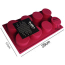 WALFOS 3D Handgemachte Runde Silikon-Kuchenform 3 Cupcake Gelee Pudding Keks Mini-Muffin Seifenform DIY Backwerkzeuge