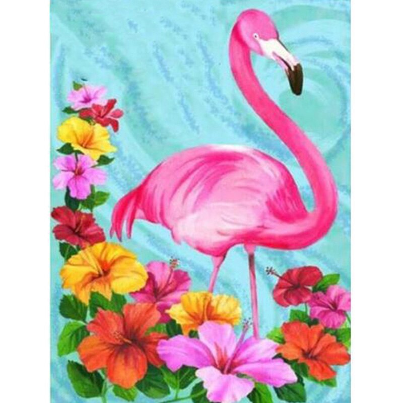 HOMFUN Full Square/Round Drill 5D DIY Diamond Painting &quot;Animal flamingo&quot; 3D Embroidery Cross Stitch 5D Home Decor Gift