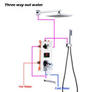 Bathroom Concealed Control Valve Thermostatic Mixing Valve Brass Wall Mounted1 /2 /3Ways Shower Panel Stainless Steel Controller