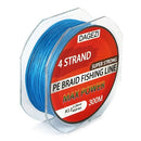 DAGEZI Super Strong 4 strand 300M/330YDS 100% PE Braided Fishing Line 10-80LB Multifilament Fishing Line Carp Fishing Saltwater