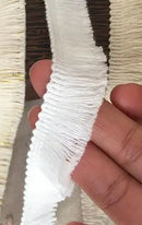 1.9cm/3cm/3.8cm 5yards Black/Gold Thread +Beige /White Cotton Tassel Curtain Fringe Household Accessories Tassel Lace Trim X374