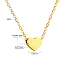 ASONSTEEL Vintage Small Tiny Moon Star Cross Pendant Necklace For Women Teenagers Stainless Steel Hypoallergenic Delicate Choker