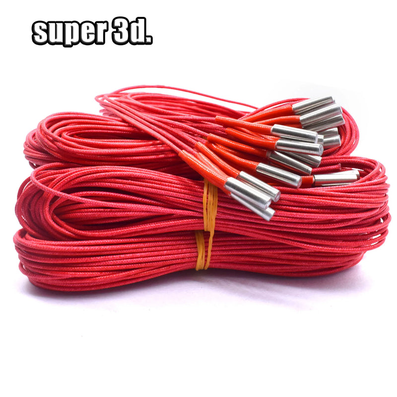 12V/24V 40W 50W Ceramic Cartridge Heater 6*20mm 1M /2M Cable 3D Printer Print Head Induction Heater Heating Tube element