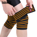 AOLIKES 1 Paar Kniebandagen Fitness Gewichtheben Sport Kniebandagen Knie Wickel für Kniebeugen Trainingsgeräte Zubehör für Fitnessstudio