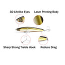 OUTKIT High Quality 1pcs Thrill Stick Fishing Lure 12/17g Sinking Pencil Long casting Shad Minnow Artificial Bait Pike Lures