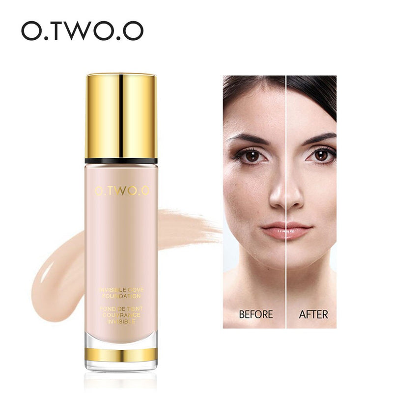 O.TWO.O 8 Colors Liquid Foundation Make Up Concealer Whitening Moisturizer Oil-control Waterproof Liquid Foundation Face Care