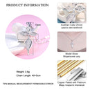 LADYCHIC Fashion Silver Color Women Pendant Necklace Dainty Leaf Shape Crystal Chain for Female Party Jewelry Wholesale LN1011