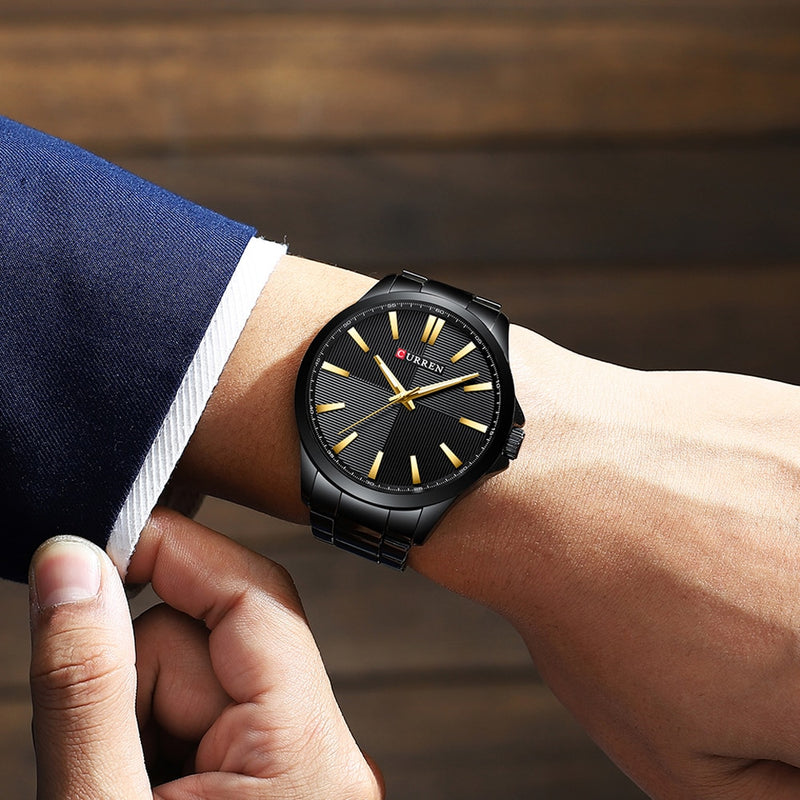 CURREN Watches Men Fashion Watch 2019 Luxury Stainless Steel Band Reloj Wristwatch Business Clock Waterproof  Relogio Masculino