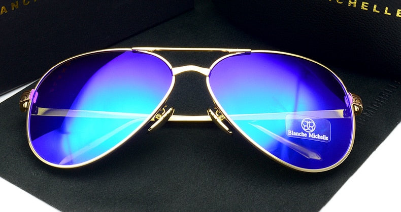 High Quality Pilot Sunglasses Women Polarized UV400 Sunglass Mirror Vintage Sun Glasses 2020 Sunglasses Woman okulary With Box