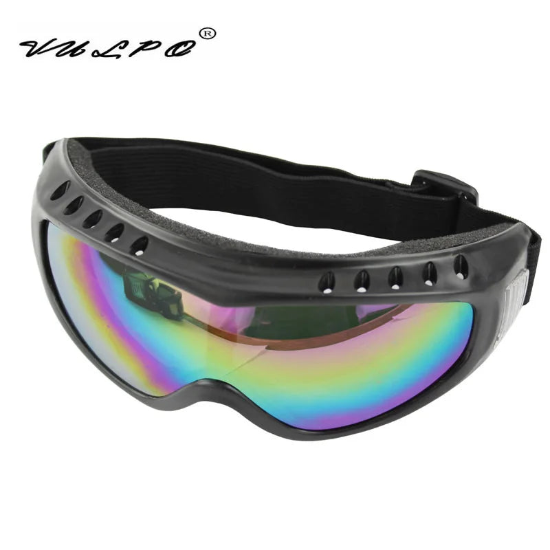 VULPO Outdoor Sports Ski Goggles Windproof Anti-fog Dustproof Goggles UV Protection Sports Ski Glasses Snowboard Skate Goggles