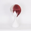 Anime My Hero Academia Boku no Hiro Akademia Shoto Todoroki Shouto Weiß Und Rot Cosplay Perücke+Perückenkappe