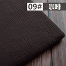 50*130cm Fabric Drape Cotton And Linen Double Gauze Crepe Baby Clothes Fabric Ladies Skirt Sleepwear Fabrics