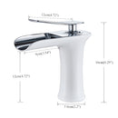 Basin Faucets Waterfall Bathroom Faucet Single handle Basin Mixer Tap Bath Antique Brass Faucet Sink Water Crane Silver Taps