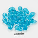 60/70PCS 8/10mm Crystal Tear Drop Shape Beads for Jewelry Making Waterdrop AB Glass Beads Loose Jewellery Beads DIY Bracelets