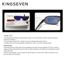3PCS Combined Sale KINGSEVEN Brand Design Silver Frame Sunglasses Men Polarized UV Protection Oculos De Sol