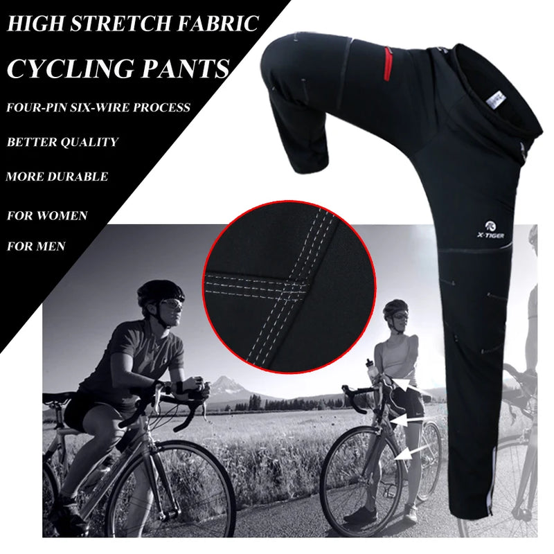 X-TIGER Cycling Jersey Winter Thermal Fleece Men's Bicycles Clothing Windproof Bicycle Reflective Biking Jacket Sportswear