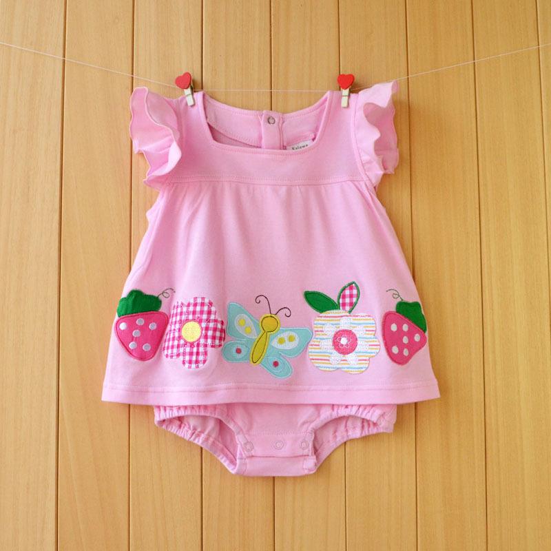 2023 Baby Rompers Summer Baby Girls Clothing Sets Cute Newborn Baby Clothes Toddler Baby Girl Clothes Roupa Infant Jumpsuits