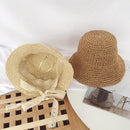 Lace Baby Hat Summer Straw Bow Baby Girl Cap Beach Children Sun Hat Princess Baby Hats and Caps for Kids 1PC