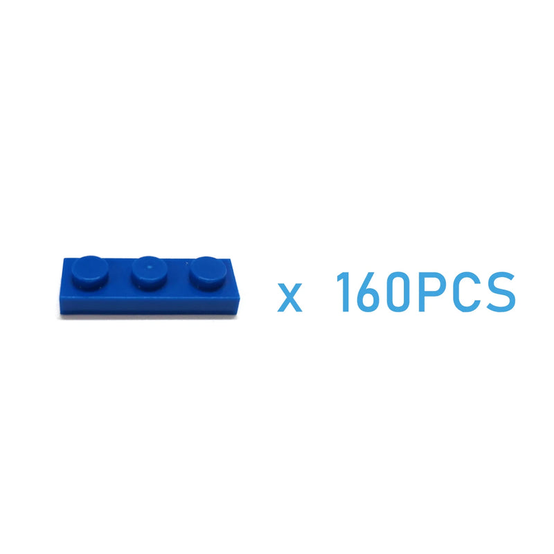 160pcs DIY Building Blocks Thin Figures Bricks 1x3 Dots 12Color Educational Creative Size Compatible With 3623 Toys for Children