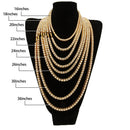 5mm Men's Hip Hop Bling Bling Iced Out Tennis Chains 1 Row Necklaces Bracelet Crystal Luxury Gold Silver Color Men Chain Jewelry