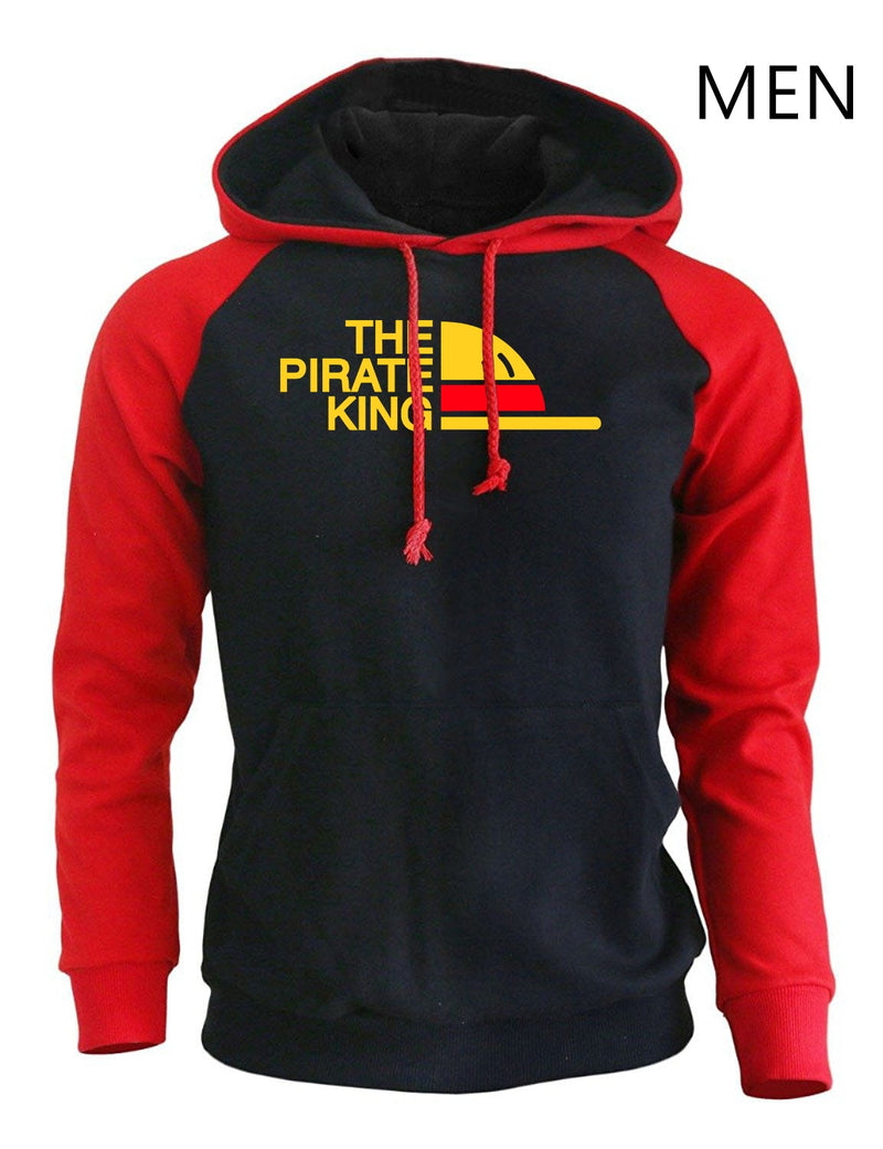 THE PIRATE KING Streetwear Hoodies For Men 2018 Autumn Winter Fleece Sweatshirt Loose  Anime Harajuku Men&