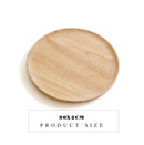 Wood Serving Plate, Wood Square &amp; Round Serving Tray, Fruit Dessert Cake Snack Candy Platter Wooden Bowls
