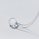 MloveAcc 100% Echtes 925 Sterling Silber Meerjungfrauen-Tränen-Anhänger-Halskette für Frauen Luxus Sterling Silber Kristallschmuck