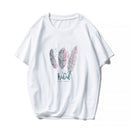 MOINWATER New Women Casual Summer T shirts Fashion Lady 100% Cotton White Tees Short Sleeve Black T shirt Tops for Woman MT1904