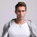 Vnox Not Ccratch Pure Tungsten Carbide Rhombus Necklaces Pendants 18" Rope Chain