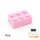 10pcs/lot DIY Blocks Building Bricks Thick 2X3 Educational Assemblage Construction Toys for Children Size Compatible With Brand
