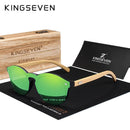 KINGSEVEN Sunglasses Men Bamboo Sun Glasses Women Brand Designer Original Wood Glasses Oculos de sol masculino