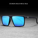 KDEAM High Performance quadratische polarisierte Sonnenbrille für Männer Frauen Kunststoff Titan TR90 Fahrsonnenbrille Kat.3 CE KD693