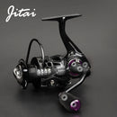 JITAI 2022 Spinning Reel with Free Spool Lightweight CNC Aluminum Spool 10+1BBs Saltwater Wheel Carp Fishing Reels Carretilha