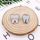 Cartoon Teeth Enamel Brooch Medical Organ Expressions Alloy Badge Denim Shirt Bag Pin Jewelry Accessories Gifts For Friends