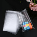 100pcs Clear Self-adhesive Sealing Plastic Bags Gift Jewelry Packaging Bag Candy Packing Resealable Cookie Packaging Bags