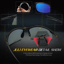 JULI Brand Classic Polarized Sunglasses Men Women Driving TR90 Frame Male Sun Glasses Fishing Sports Goggles UV400 Gafas MJ8002