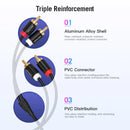 Vention 2 RCA to 2 RCA Cable Male to Male Audio Cable for Home Theater DVD Amplifier TV 1m 2m 3m 5m Cable RCA Gold-Plated Cabo