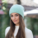 [Rancyword] Women Winter Hats Beanies Knitting Rabbit Wool Fur Hat Female Real Fur Skullies Caps Gorros Solid Color RC1222-2
