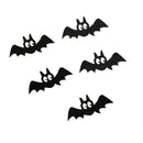 5Pcs Black Bats Halloween Cupcake Toppers Cake Inserted Card For Kids Birthday Cake Decor Halloween Supplies Photo Props