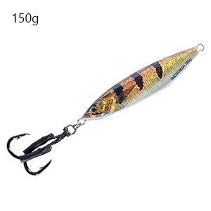 Bassdash Vertical Jigs Slow Jigging Lures Long Casting Jerkbaits 100/150/200 Grams, for Saltwater Freshwater Fishing 1 pcs