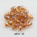60/70PCS 8/10mm Crystal Tear Drop Shape Beads for Jewelry Making Waterdrop AB Glass Beads Loose Jewellery Beads DIY Bracelets