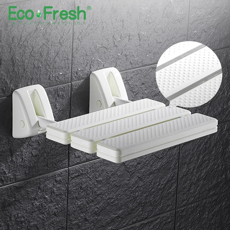 Ecofresh Wall Mounted Shower Seat bathroom shower folding seat folding beach Bath shower Stool toilet shower chair
