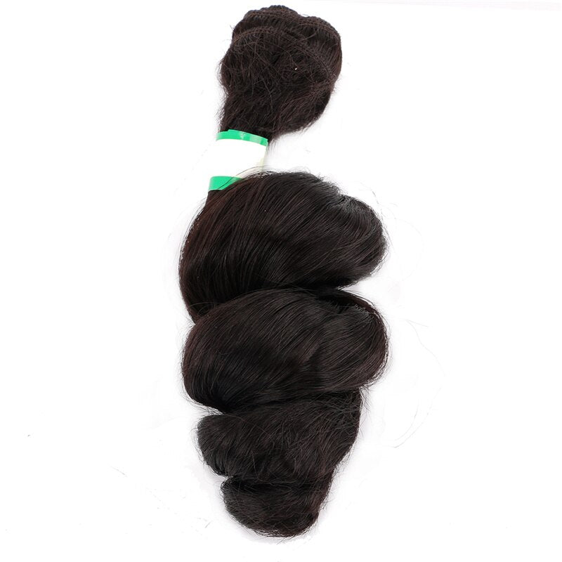 FSR Brown pink grey Color 70 G/pcs Loose wave Hair weave synthetic Hair Bundles for Black Women