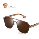 Hu Wood Sonnenbrille Herren Polarisiert Rote Gläser Handgemachte Mode Marke Cool UV400 Hochwertig Autofahren mit Etui Oculos GR8039
