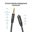Vention Klinke 3.5 Aux Verlängerungskabel für Auto Laptop Mini PC TV Xiaomi Huawei Stereo 3.5 mm Klinken Kopfhörer Lautsprecherkabel Aux